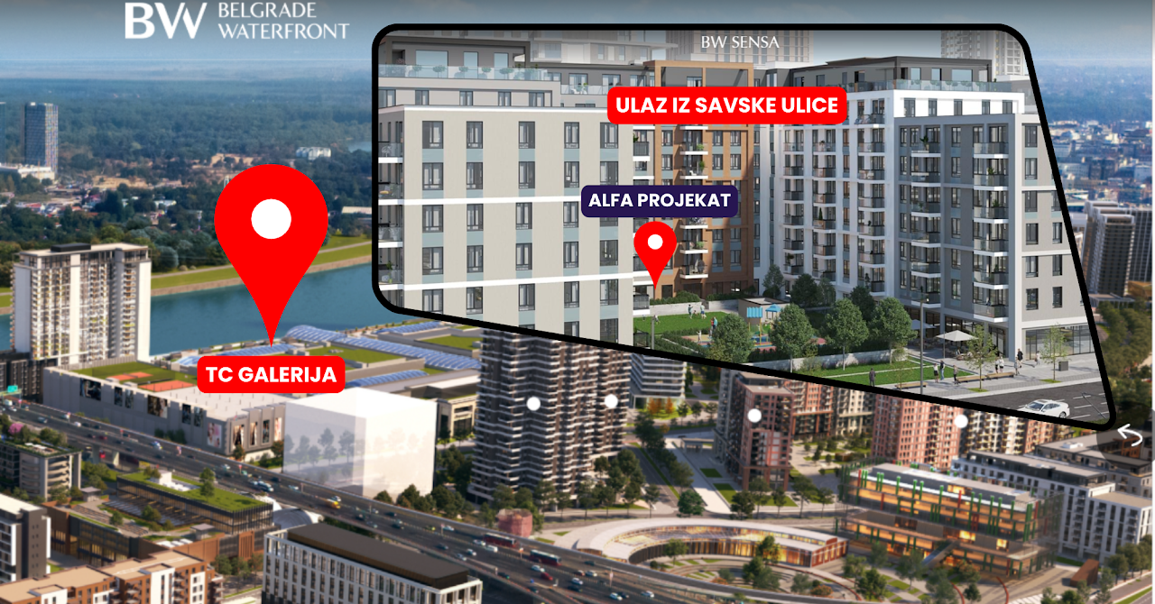 Galerija šoping centar — lokacija Alfa Centra u Beogradu